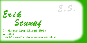 erik stumpf business card